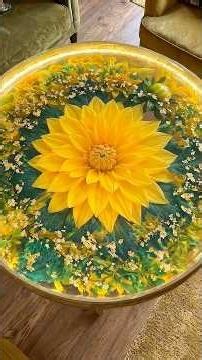 Building a Magical Glowing 3D Flower Epoxy Resin Table | Satisfying DIY
