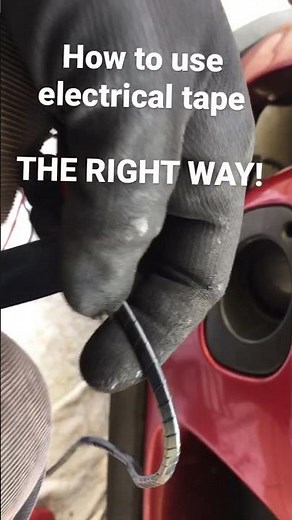 How to wrap electrical tape! Quick and Easy!