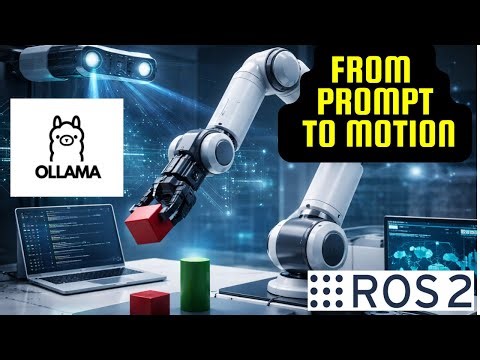 I Control a 6-Axis Robot in ROS2 Using a Local LLM (Ollama) + 3D Vision
