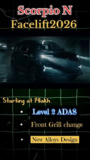 Facelift Scorpio N 2026 #scorpioN #mahindrascorpio #automobile