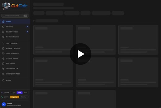 CutCalc: Machining Engineers' Time-Saving Dashboard Built in a Week | Ramkumar A posted on the topic | LinkedIn