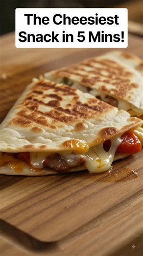 The Ultimate Pizza Quesadilla 🤯🧀 5-Minute Cheese Pull!