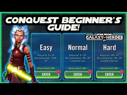SWGOH Conquest Beginner's Guide! Everything you need to know! Star Wars Galaxy of Heroes