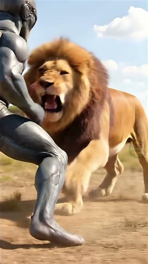 King Lion vs Alien: Who Wins the Battlefield? 🦁👽 #original #wildlife#allah #lion #wildlife