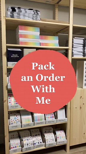 Pack an Order for Katie with me #packanorderwithme #packingorders #smallbusiness #smallbusinessowner #stationeryshop