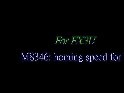FX3U Homing process with SDH using DSZR