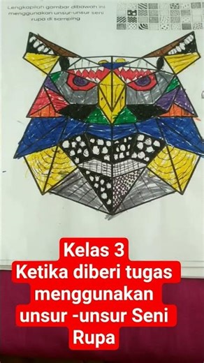 The results of the 3rd grade assignment using elements of fine art in images #shorts #shortvideo