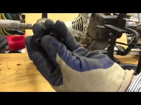 Stihl yard boss mm55 wheel kit installation; how to.