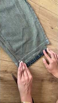 how to shorten jeans while keeping the original hem