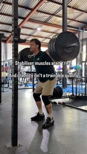 Angus Bradley on Instagram: "Personal trainers and physio’s love talking about the idea of stability and stabiliser muscles because its confusing and scary for their clients. Telling people they just need to practice the movement to get better at it would be too simple…"