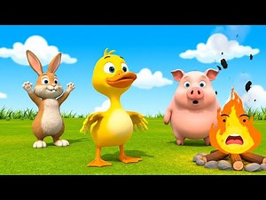 Ducky Becomes a Firefighter 🦆🚒 | Brave Rescue Adventure and Learning Song for Kids