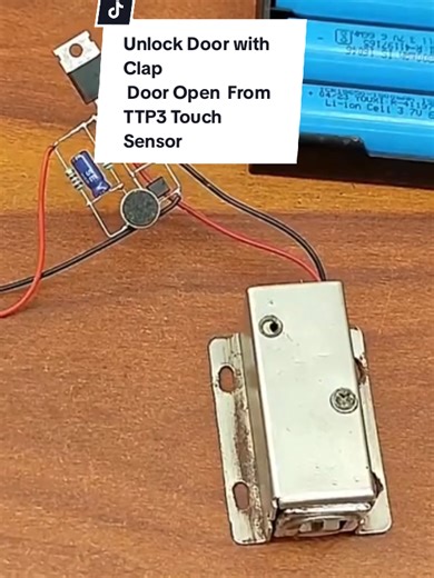 Unlock Door with Clap Using TTP3 Touch Sensor