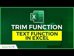 How to Use the TRIM Function in Excel