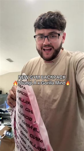 YoungLA backpacks!! Gorilla mine finally collapsed with them and made my favorite gym backpack to put stuff inside of my gym locker #gymaccessories #gymbag #gymbackpack #gorillamind