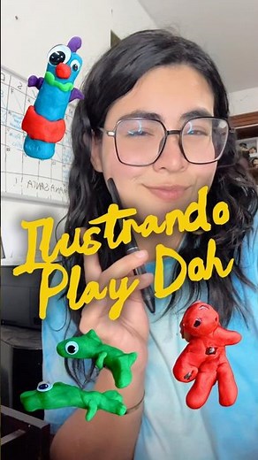 Illustrating Play-Doh figures!!! 💜✨ #teacher #artteacher #playdoh #profe