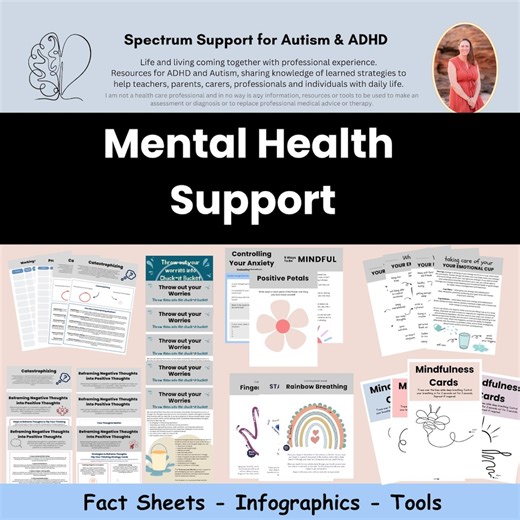 Mental Health Support Tools: Anxiety & CBT Worksheets (digital Download) - Etsy