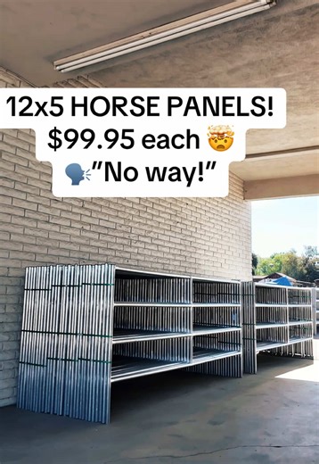Limited Time Sale on 12x5 Economy Horse Panels
