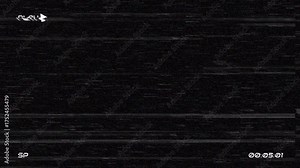 Play Effect in VHS. Overlay Noise Artifacts Tv Screen No Signal, Defect Artifacts Effect. Stock Video