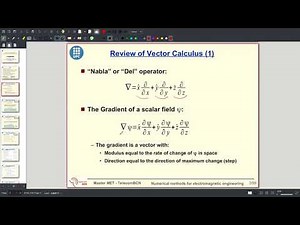 1.1 Introduction, contents, vector calculus