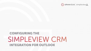 Configuring the Simpleview CRM Integration for Outlook