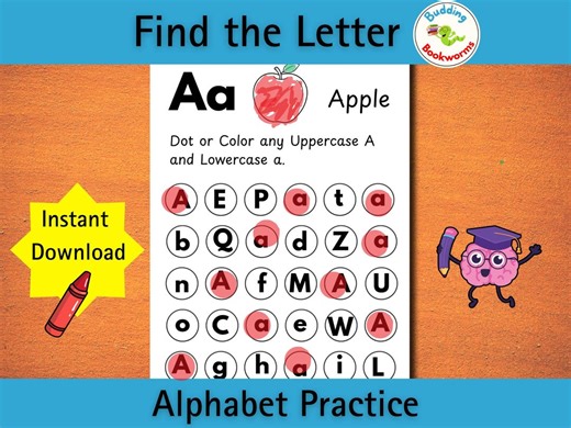 Alphabet Find the Letter Worksheet Toddler ABC Search Activity Preschool Seek and Find Kindergarten Learn Letter Identification Kid - Etsy UK