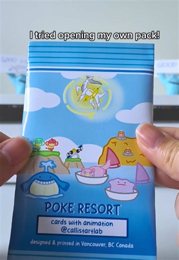 I’ve always seen you guys opening my Pokémon packs… so now it’s my turn! 😆 I was hoping for Wailmer, my personal fave, but I pulled Vaporeon instead – one of your favorites!😆✨ Opening my own handmade pack is such a fun experience 🤣 You never know what you’ll get until you tear it open!🥹🥰 #pokemoncards #pokemonopening #pokemontcg #pokemoncommunity #pokemoncollector