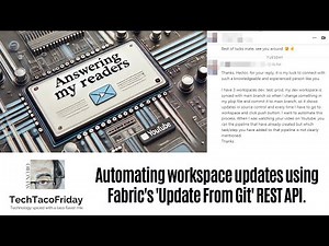 Automating workspace updates using Fabric's 'Update From Git' REST API