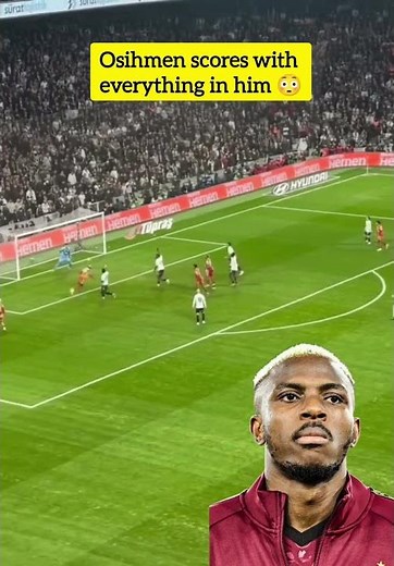 Osihmen will always score with anything available #osihmen #football