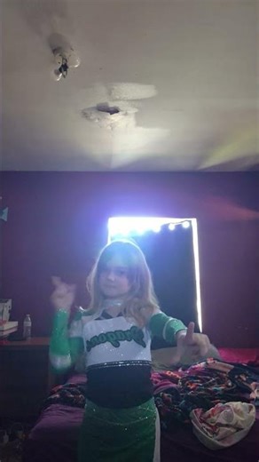 in my cheer uniform