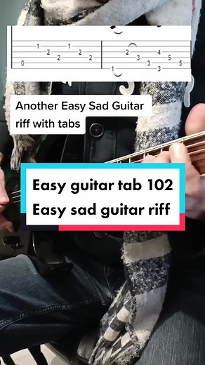 Easy and Sad Guitar Riff Lesson for Beginners