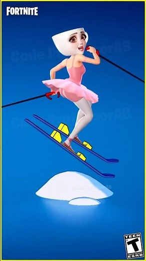 Fortnite Stupid Sexy Skiing Emote Ballerina Cappuccina Skin 🍑😜😍