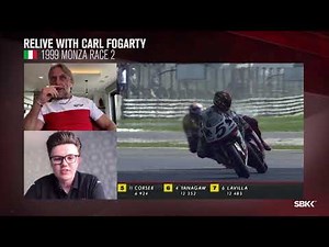 Carl Fogarty commentates on historic win at Monza in Race 2, 1999!