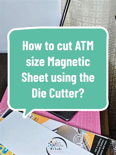 How to make ATM size Cut using the Die Cutter? #craftersoftiktok #diecutter #diecuttermachine #cutting