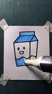 Easy milk packet drawing | All About Art