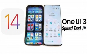 iOS 14 vs One UI 3.0 速度对比测试