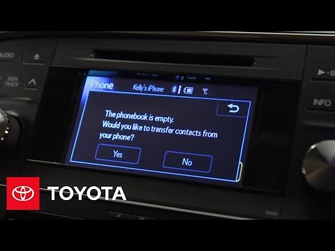2013 Avalon How-To: Manual Phonebook Transfer & Update | Toyota