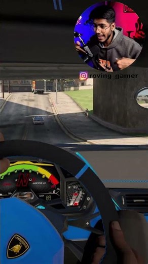 First Person Driving Felt Too Real in GTA 5 #roving_gamer #gta