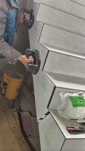 With a pressing tool ceramic tiles can be lifted easily safely and quickly without damage #machine