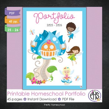 Printable Homeschool Portfolio 2025–2026 / End-of-the-Year Homeschool Report