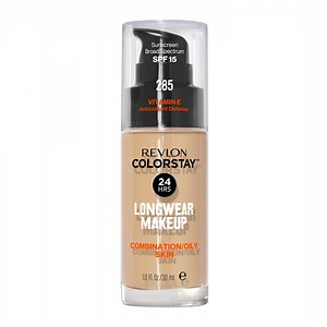 Revlon ColorStay Liquid Foundation Makeup, Matte Finish, Combination/Oily Skin, SPF 15, 285 Shell, 1 fl oz