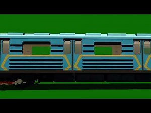 Green screen background Video Train