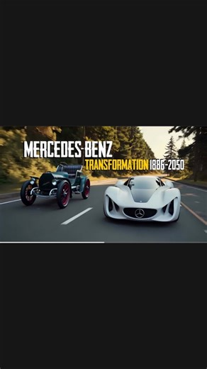 Mercedes-Benz Car Transformation | 1886 - 2050 Evolution in 3 Minutes Witness the iconic 165-year journey of Mercedes-Benz, from the revolutionary 1886 Benz Patent-Motorwagen (the world's first car) to the visionary 2050 Mercedes Biome Concept. This cinematic transformation video captures the brand's legacy of automotive design, engineering, and excellence. Featured Mercedes-Benz Milestones: 1886 - 1920: The Birth of the Automobile 1920 - 1950: Innovation Through Adversity 1950 - 1980: Safety, S