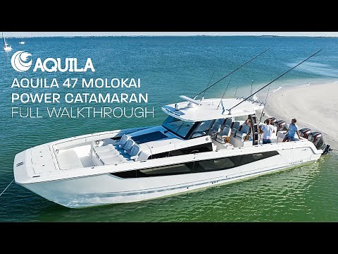 Aquila 47 Molokai Power Catamaran | Full Walkthrough