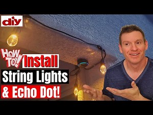 Color Changing String Lights | Echo Dot Outdoor Mount - How To - Quick & Easy!
