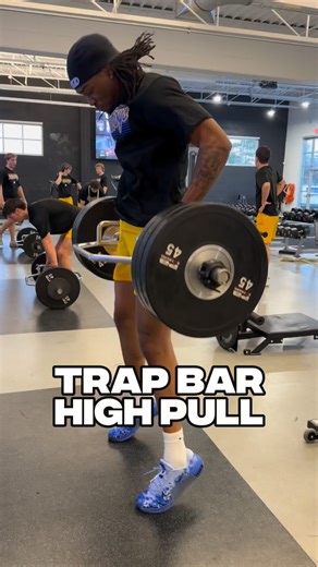Garrett Kelly, CSCS on Instagram: "Trap bar high pulls are one of the easiest ways to develop power without the technical barrier of traditional Olympic lifts. We’re able to check many boxes in terms of athletic qualities such as high rate of force development, high concentric velocity, and triple extension. All of which are key factors in jumping higher, sprinting faster, and cleaner change of direction ⚡️ #trainwithgk #team2sp #builtinthelab #donnaboys #offseasontraining #baseballtraining #hig