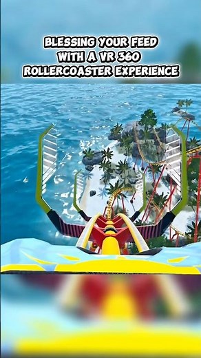 POV: Pure adrenaline meets tropical paradise #vr #coaster