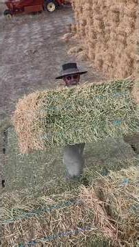 How to buck hay #ranchlife #cowboy #Wyoming
