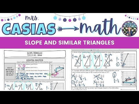 Slope and Similar Triangles | 8th Grade Math Pre-Algebra