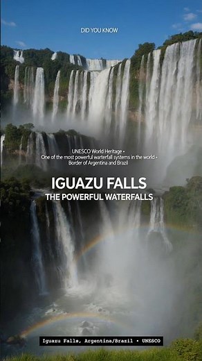 Iguazu Falls — The Powerful Waterfalls | UNESCO World Heritage 🌈