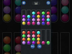 Ball Sort by Infinite Joy (V2): Levels 222, 223, 224